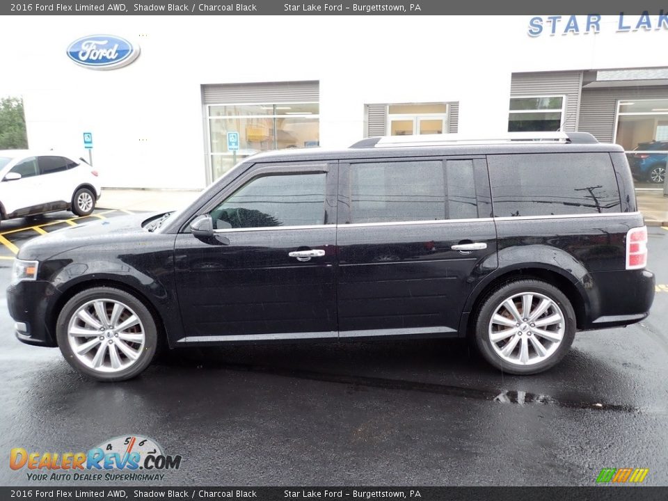 2016 Ford Flex Limited AWD Shadow Black / Charcoal Black Photo #2