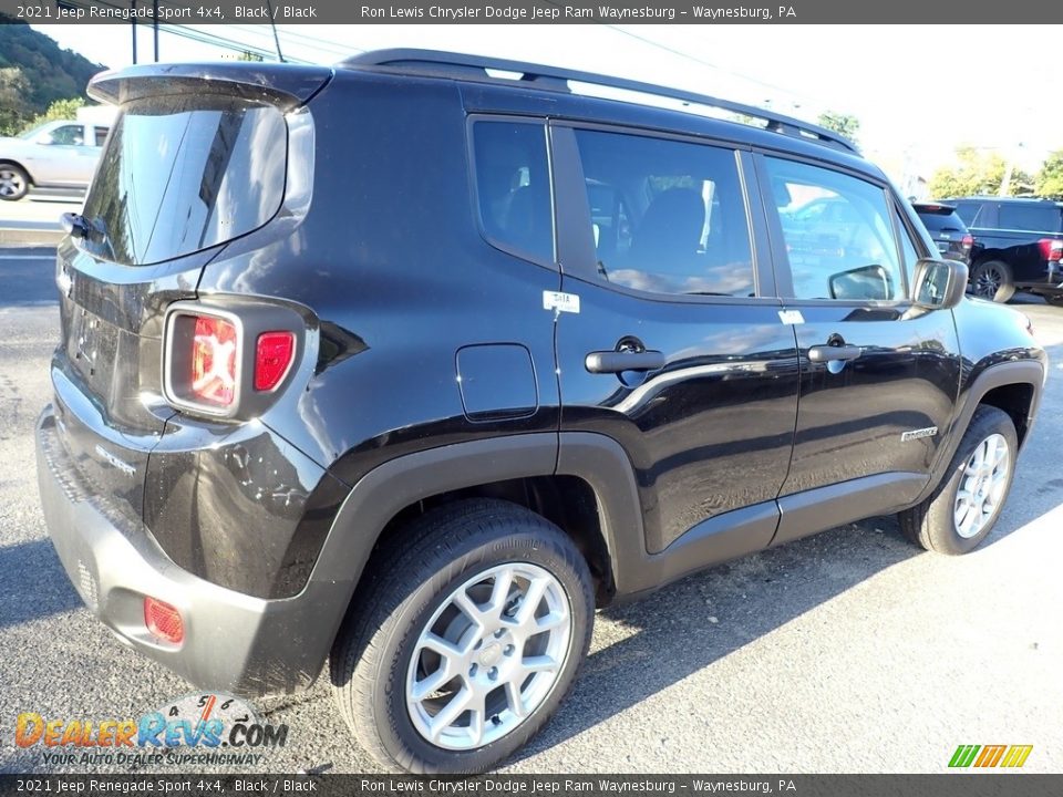 2021 Jeep Renegade Sport 4x4 Black / Black Photo #6