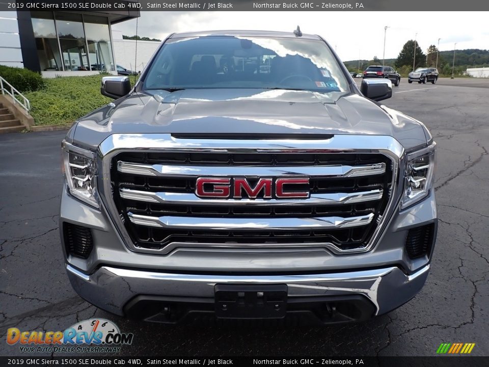 2019 GMC Sierra 1500 SLE Double Cab 4WD Satin Steel Metallic / Jet Black Photo #3