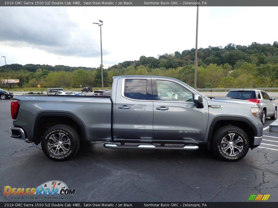 2019 GMC Sierra 1500 SLE Double Cab 4WD Satin Steel Metallic / Jet Black Photo #5