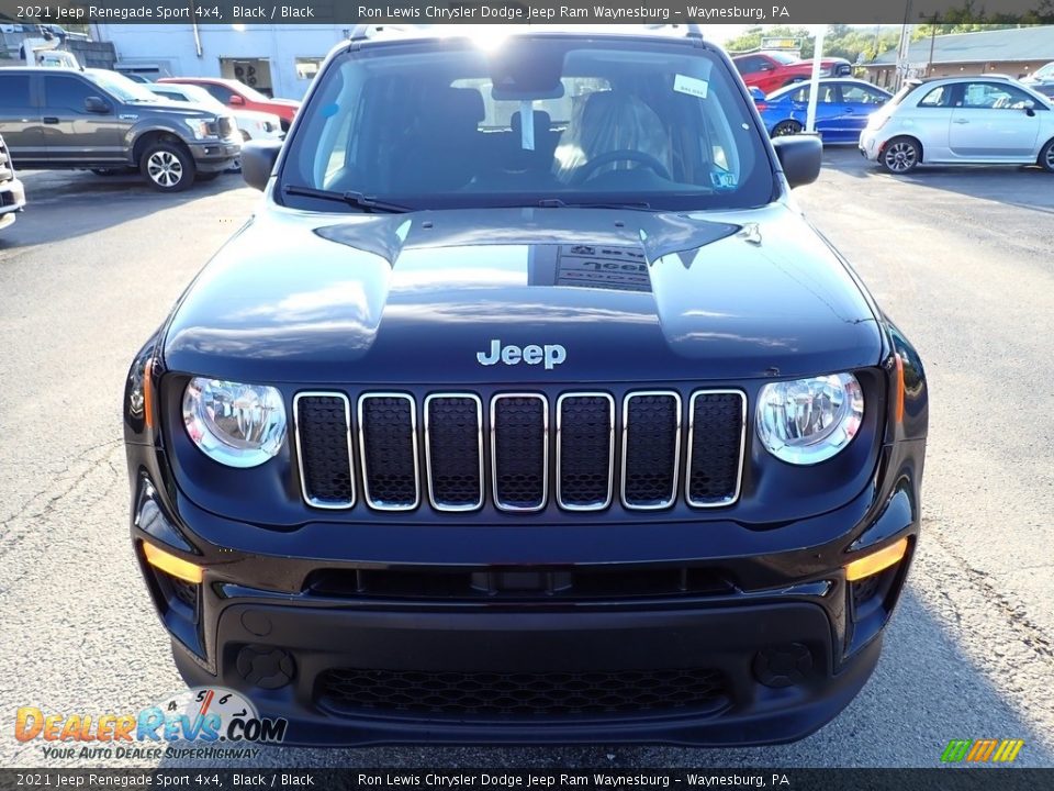 2021 Jeep Renegade Sport 4x4 Black / Black Photo #9