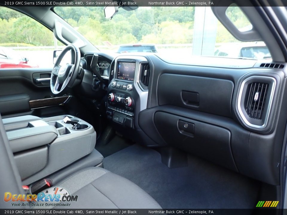 2019 GMC Sierra 1500 SLE Double Cab 4WD Satin Steel Metallic / Jet Black Photo #6