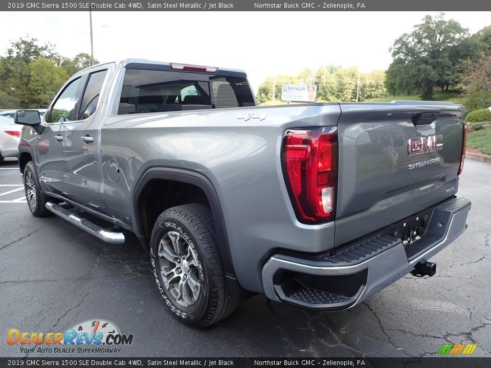 2019 GMC Sierra 1500 SLE Double Cab 4WD Satin Steel Metallic / Jet Black Photo #11