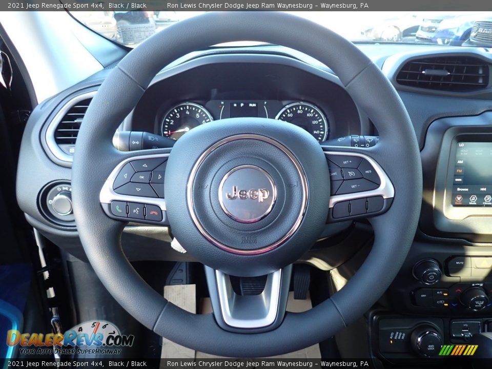 2021 Jeep Renegade Sport 4x4 Steering Wheel Photo #16