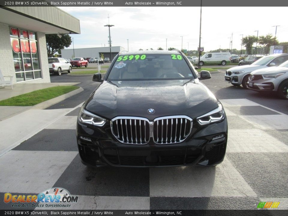 2020 BMW X5 sDrive40i Black Sapphire Metallic / Ivory White Photo #2