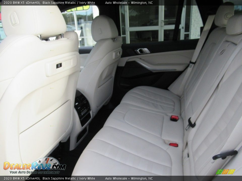 2020 BMW X5 sDrive40i Black Sapphire Metallic / Ivory White Photo #12