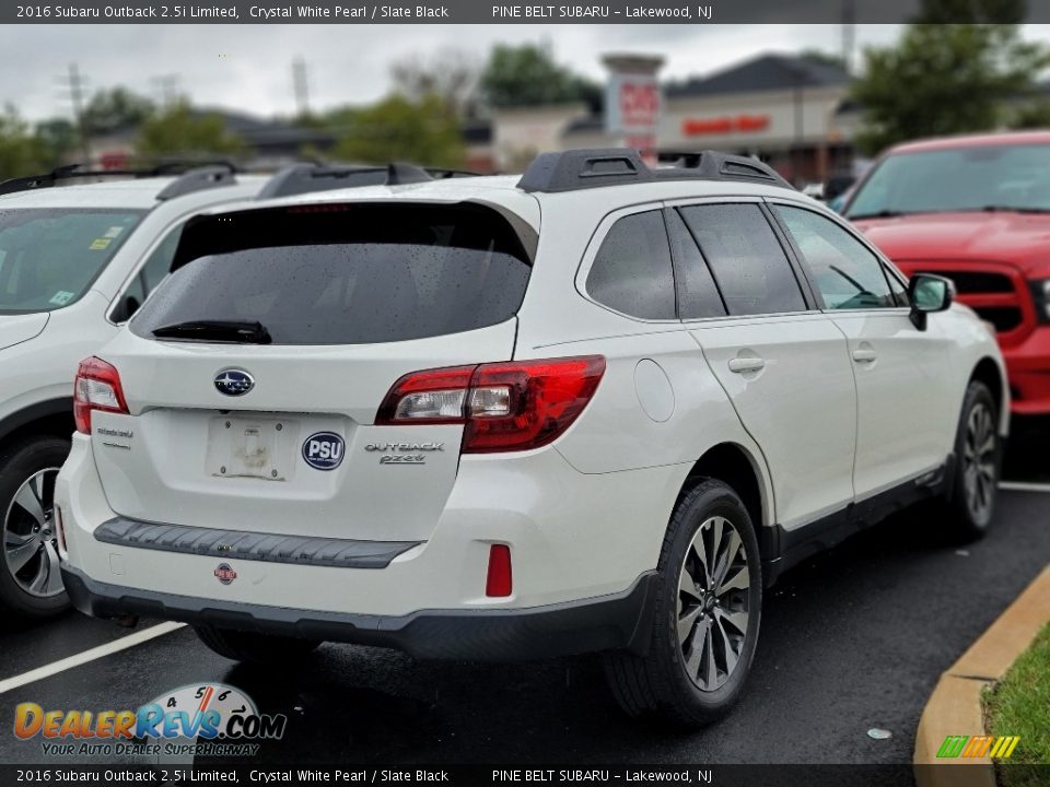 2016 Subaru Outback 2.5i Limited Crystal White Pearl / Slate Black Photo #3