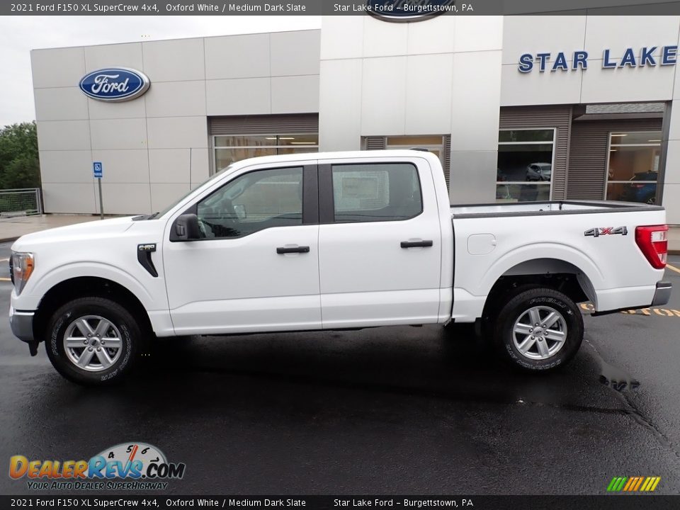 2021 Ford F150 XL SuperCrew 4x4 Oxford White / Medium Dark Slate Photo #2