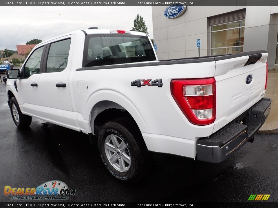 2021 Ford F150 XL SuperCrew 4x4 Oxford White / Medium Dark Slate Photo #3