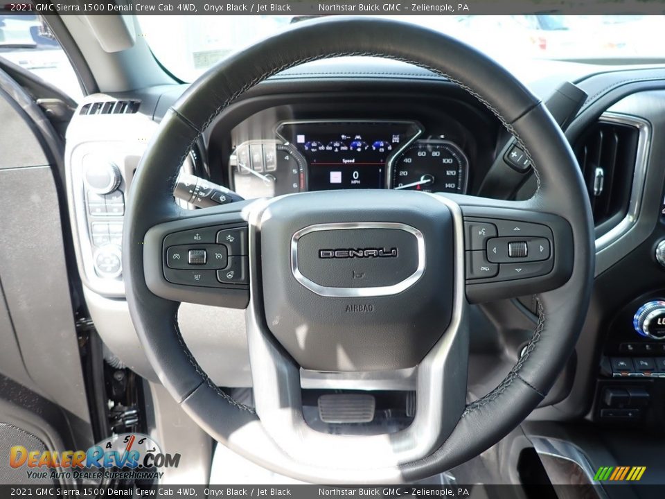 2021 GMC Sierra 1500 Denali Crew Cab 4WD Steering Wheel Photo #21