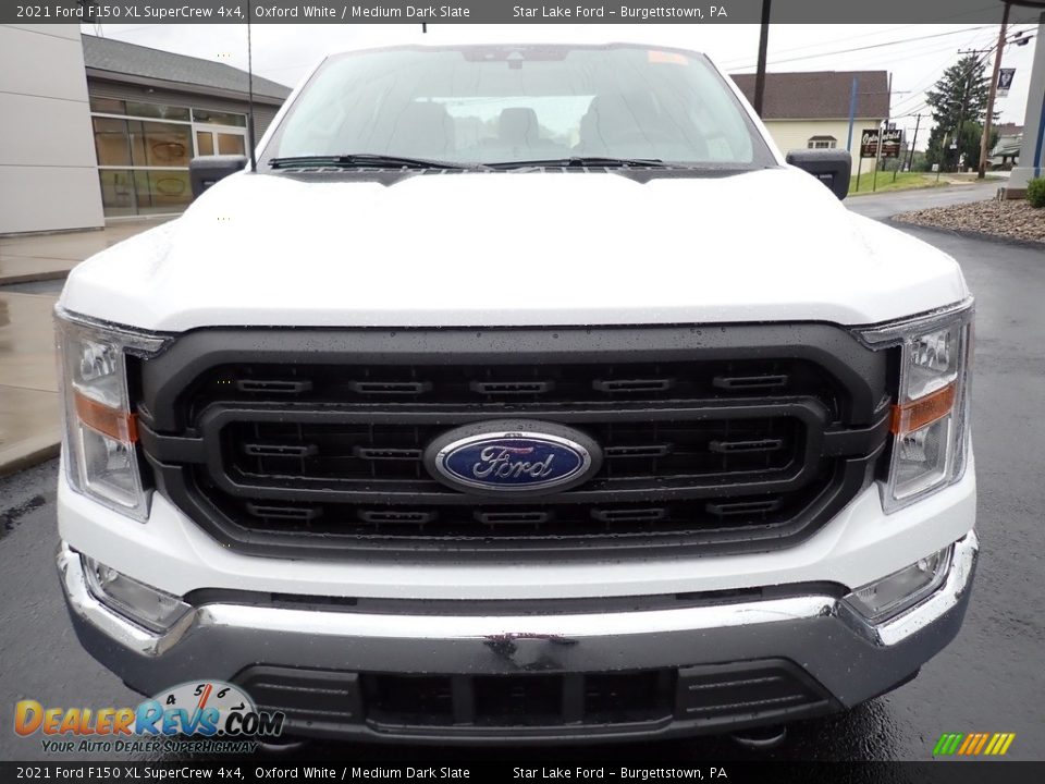 2021 Ford F150 XL SuperCrew 4x4 Oxford White / Medium Dark Slate Photo #8