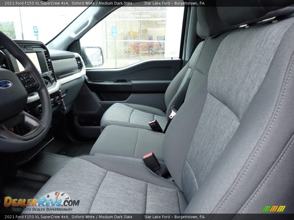 Front Seat of 2021 Ford F150 XL SuperCrew 4x4 Photo #9