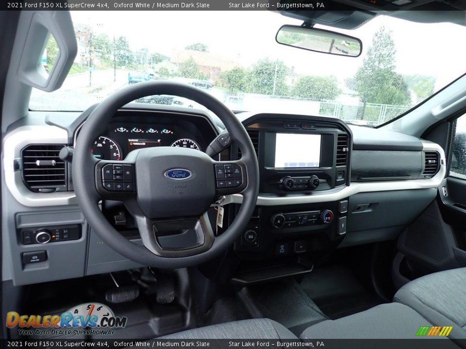 Dashboard of 2021 Ford F150 XL SuperCrew 4x4 Photo #11