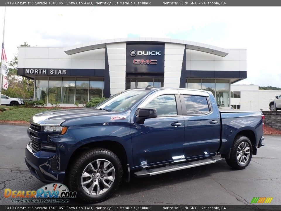 2019 Chevrolet Silverado 1500 RST Crew Cab 4WD Northsky Blue Metallic / Jet Black Photo #1