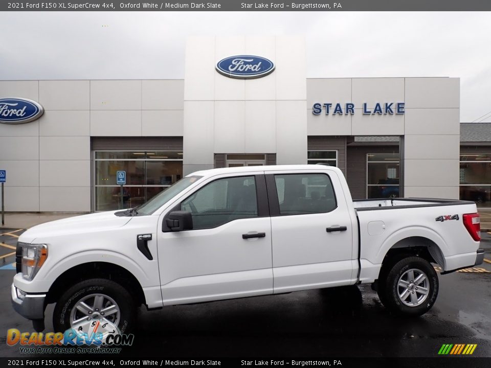 2021 Ford F150 XL SuperCrew 4x4 Oxford White / Medium Dark Slate Photo #1