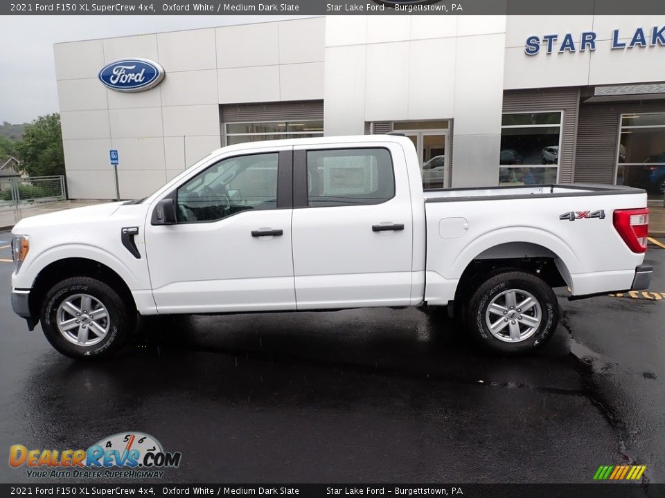 2021 Ford F150 XL SuperCrew 4x4 Oxford White / Medium Dark Slate Photo #2