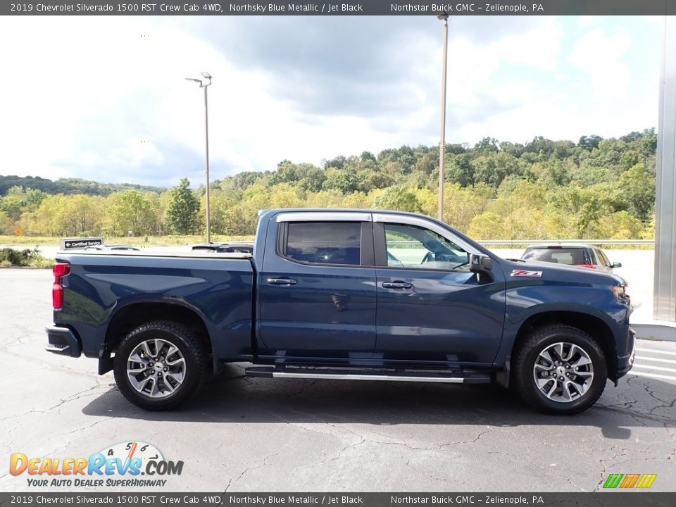 2019 Chevrolet Silverado 1500 RST Crew Cab 4WD Northsky Blue Metallic / Jet Black Photo #5