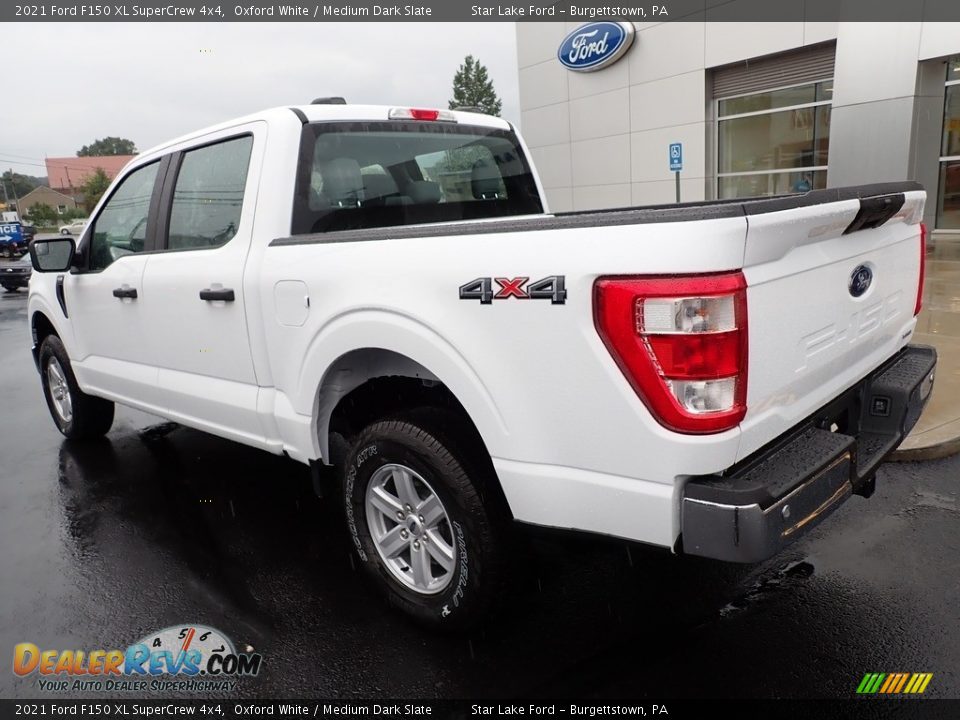 2021 Ford F150 XL SuperCrew 4x4 Oxford White / Medium Dark Slate Photo #3