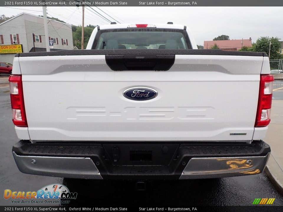2021 Ford F150 XL SuperCrew 4x4 Oxford White / Medium Dark Slate Photo #4