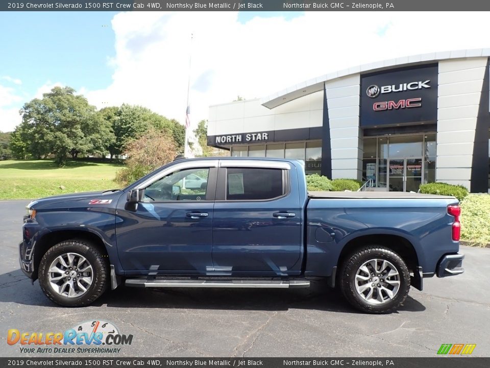 2019 Chevrolet Silverado 1500 RST Crew Cab 4WD Northsky Blue Metallic / Jet Black Photo #12