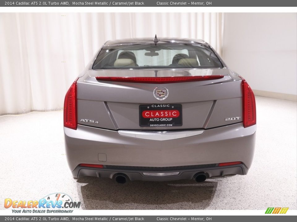 2014 Cadillac ATS 2.0L Turbo AWD Mocha Steel Metallic / Caramel/Jet Black Photo #18