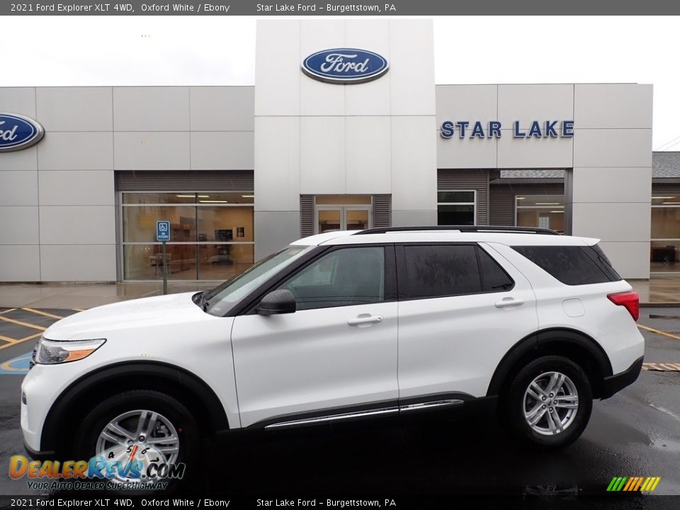 2021 Ford Explorer XLT 4WD Oxford White / Ebony Photo #1