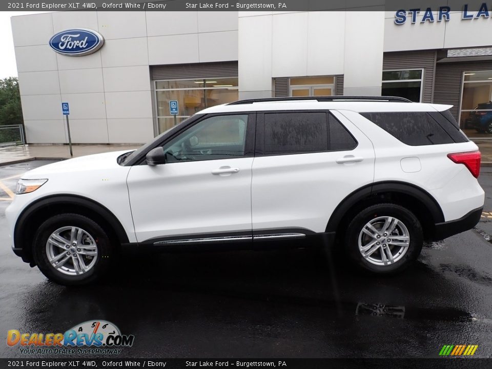 2021 Ford Explorer XLT 4WD Oxford White / Ebony Photo #2