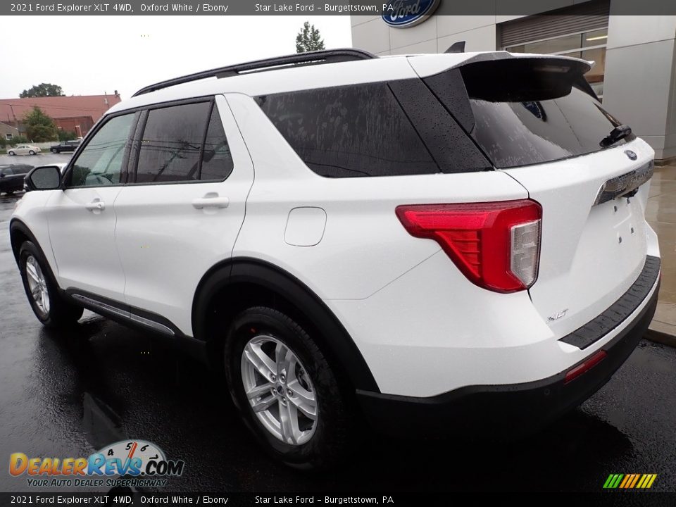 2021 Ford Explorer XLT 4WD Oxford White / Ebony Photo #3