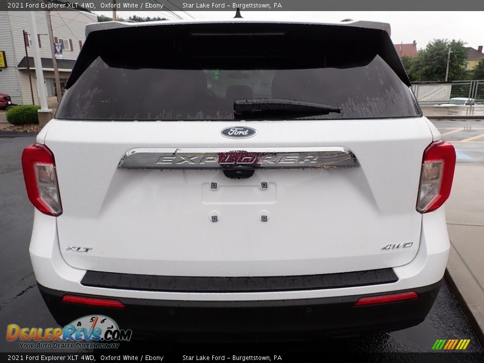 2021 Ford Explorer XLT 4WD Oxford White / Ebony Photo #4