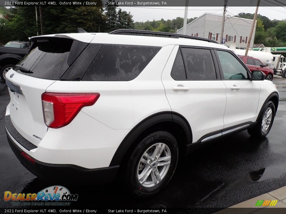 2021 Ford Explorer XLT 4WD Oxford White / Ebony Photo #6