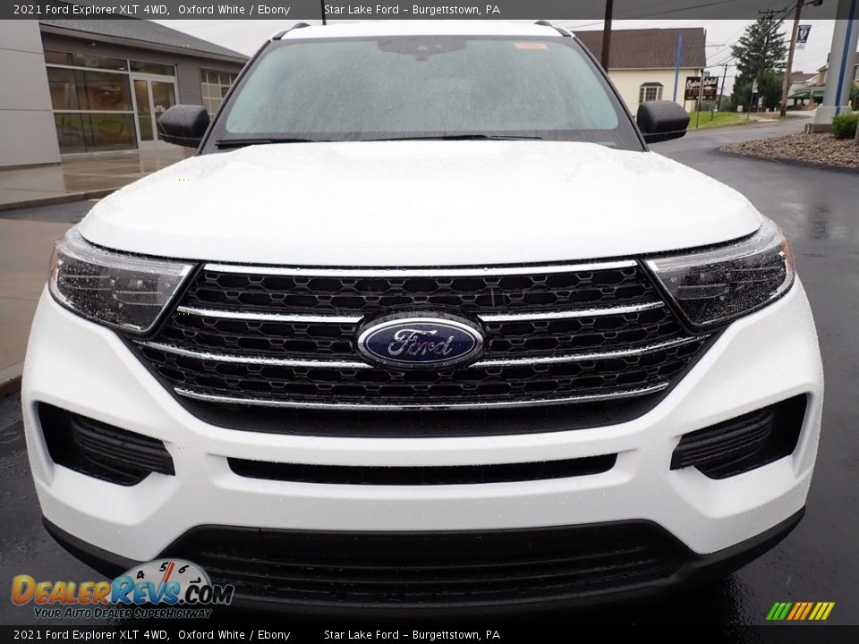 2021 Ford Explorer XLT 4WD Oxford White / Ebony Photo #9