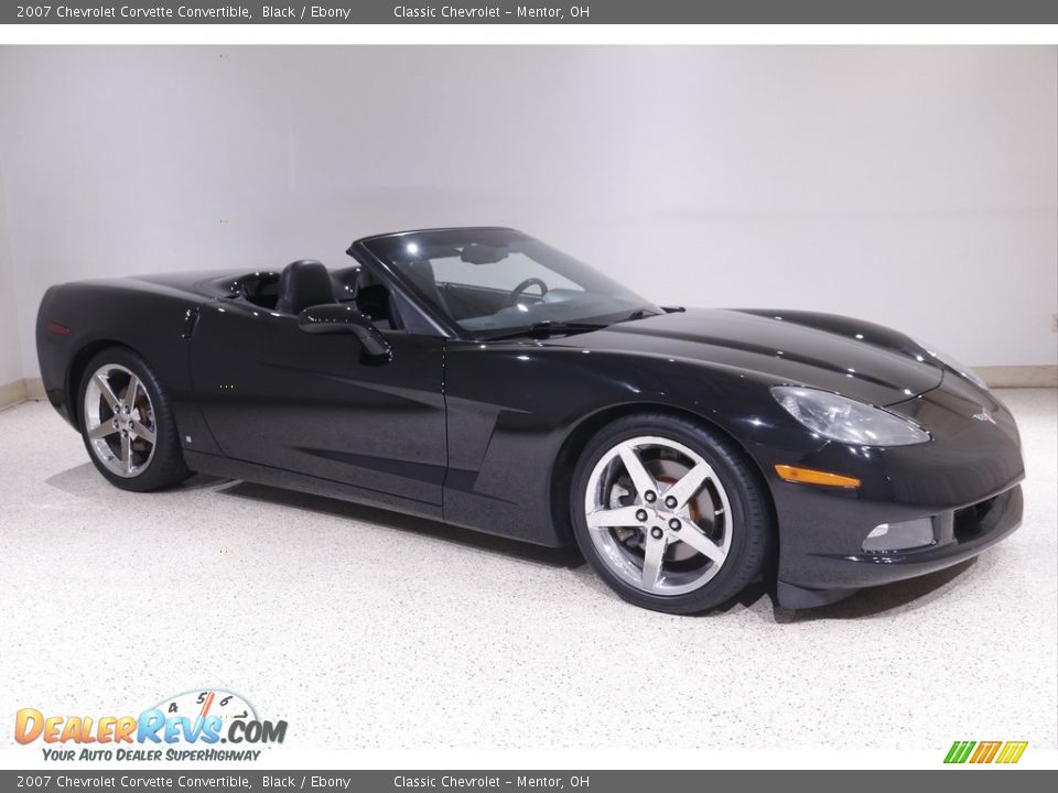 2007 Chevrolet Corvette Convertible Black / Ebony Photo #1