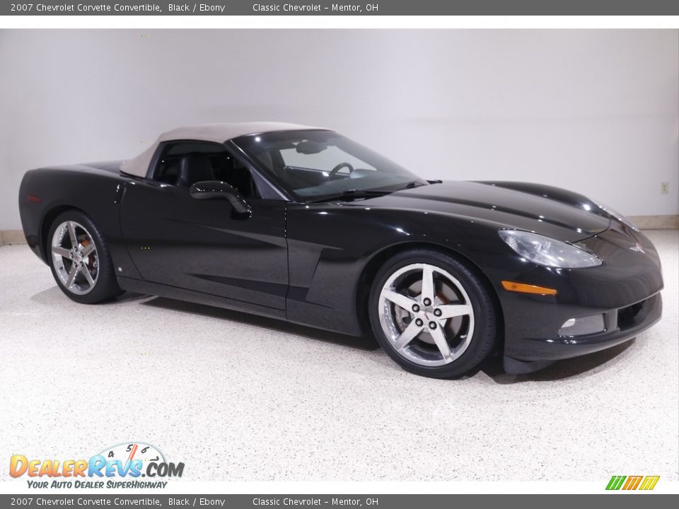 2007 Chevrolet Corvette Convertible Black / Ebony Photo #2