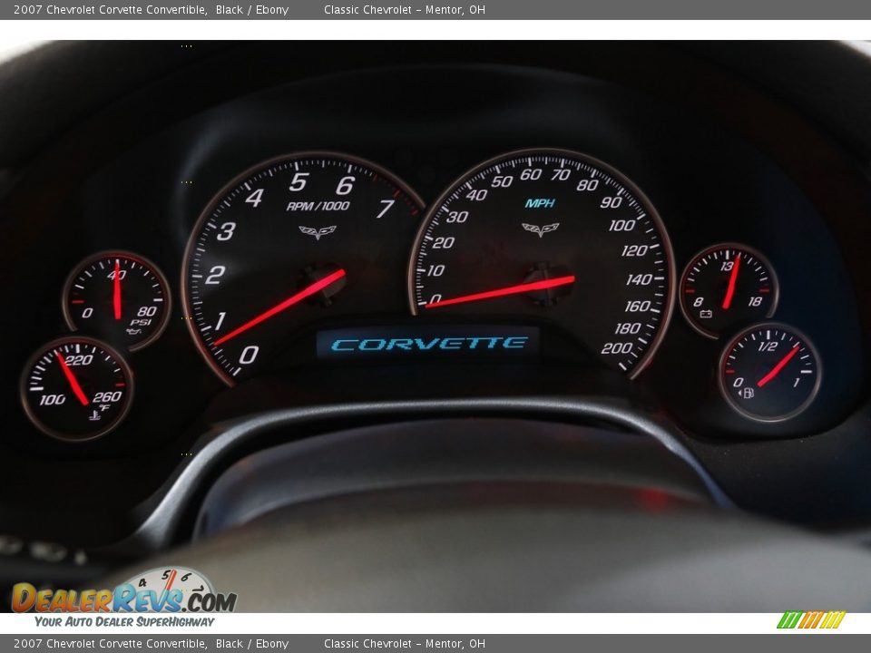 2007 Chevrolet Corvette Convertible Black / Ebony Photo #10