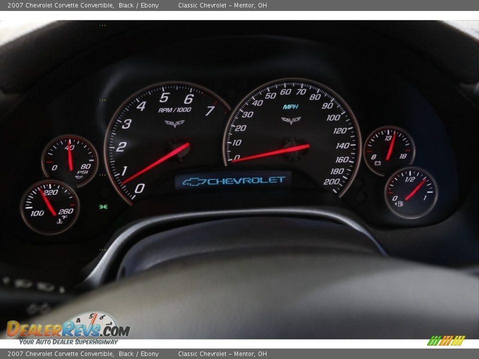 2007 Chevrolet Corvette Convertible Black / Ebony Photo #11