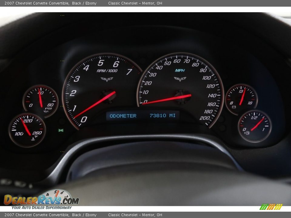 2007 Chevrolet Corvette Convertible Black / Ebony Photo #12