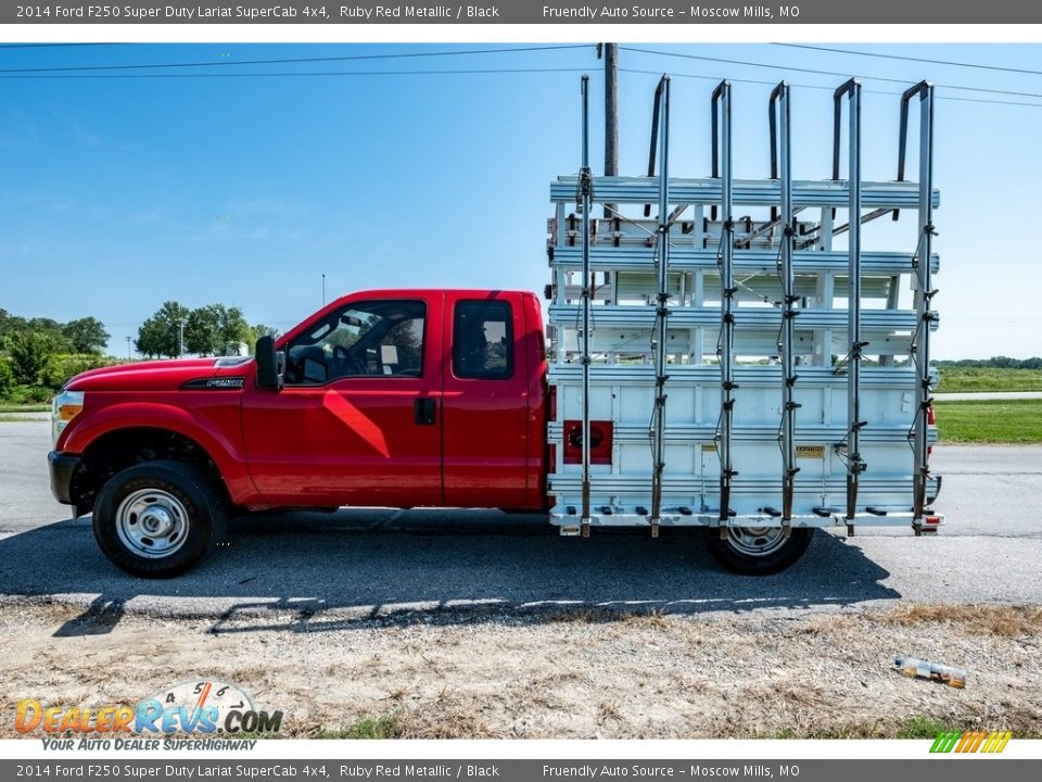 2014 Ford F250 Super Duty Lariat SuperCab 4x4 Ruby Red Metallic / Black Photo #7