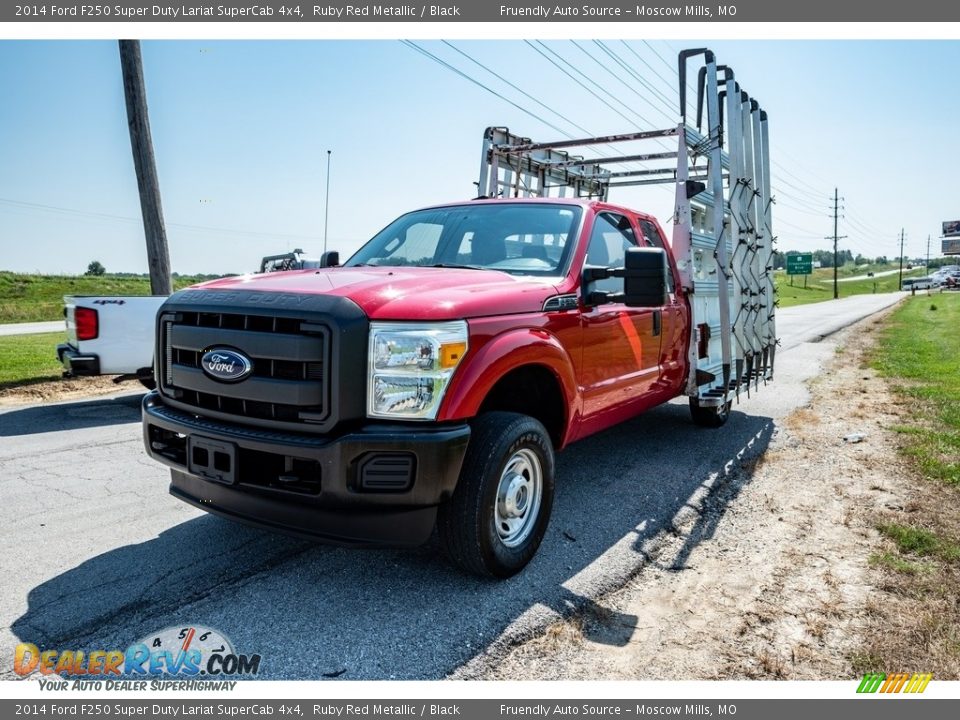 2014 Ford F250 Super Duty Lariat SuperCab 4x4 Ruby Red Metallic / Black Photo #8