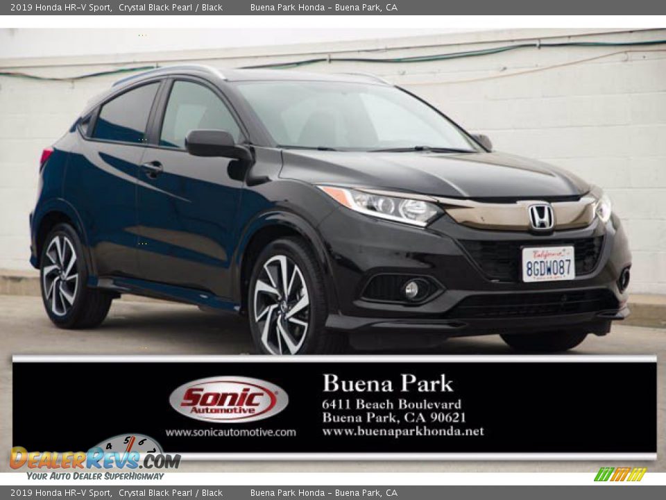 2019 Honda HR-V Sport Crystal Black Pearl / Black Photo #1