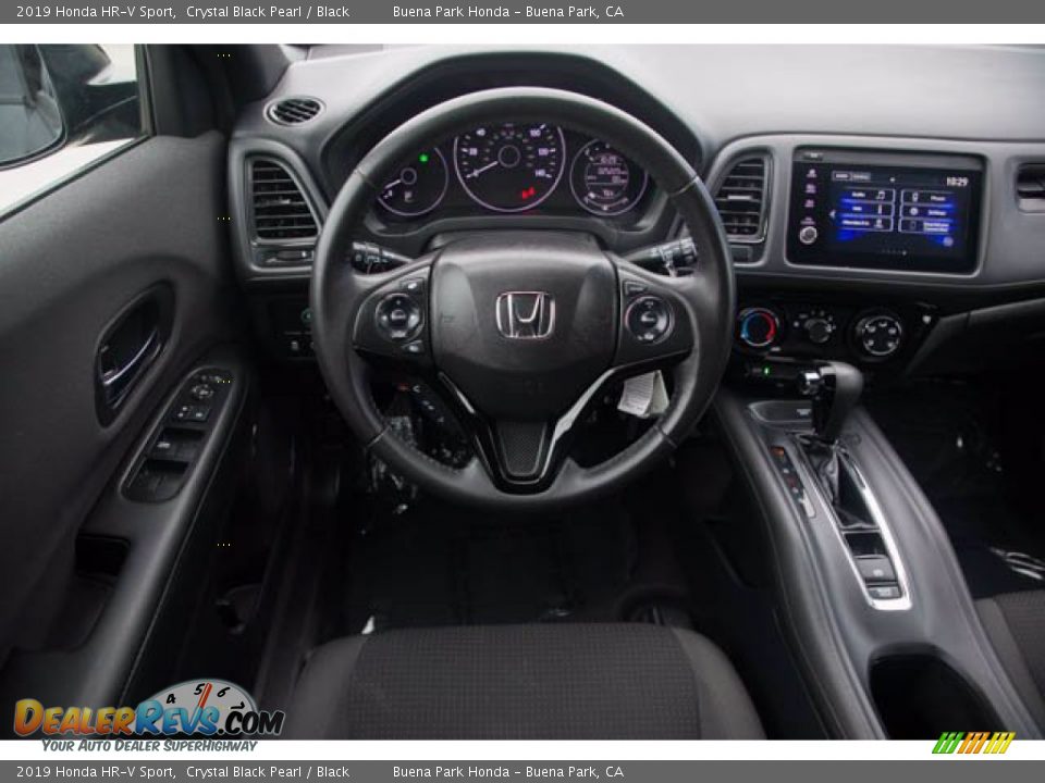 2019 Honda HR-V Sport Crystal Black Pearl / Black Photo #5