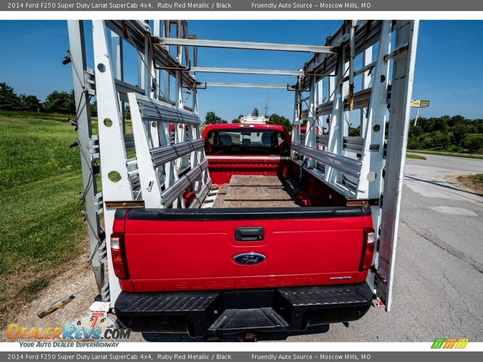 2014 Ford F250 Super Duty Lariat SuperCab 4x4 Ruby Red Metallic / Black Photo #24