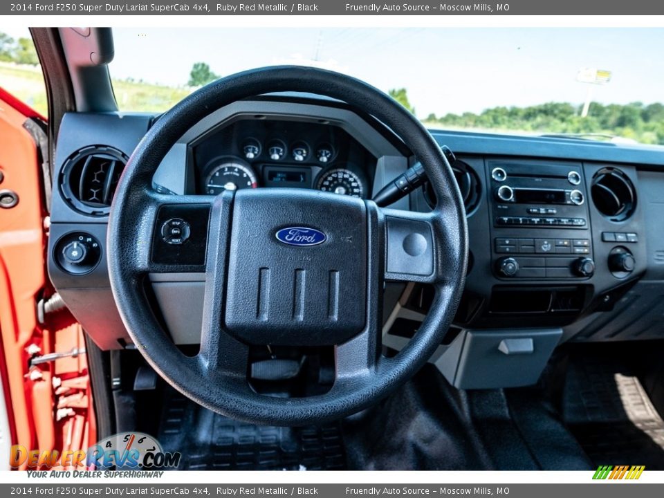 2014 Ford F250 Super Duty Lariat SuperCab 4x4 Ruby Red Metallic / Black Photo #33