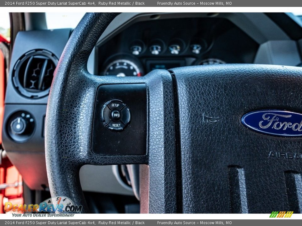 2014 Ford F250 Super Duty Lariat SuperCab 4x4 Ruby Red Metallic / Black Photo #34