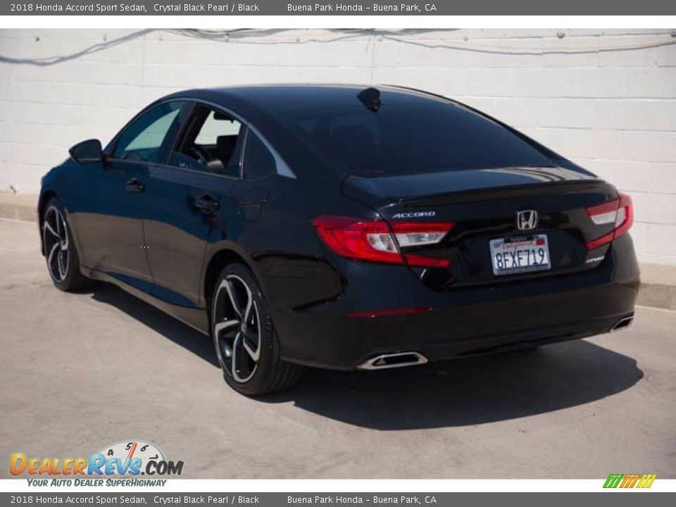 2018 Honda Accord Sport Sedan Crystal Black Pearl / Black Photo #2