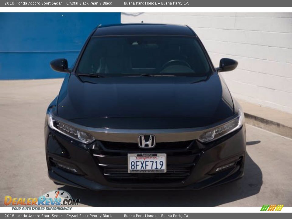 2018 Honda Accord Sport Sedan Crystal Black Pearl / Black Photo #7