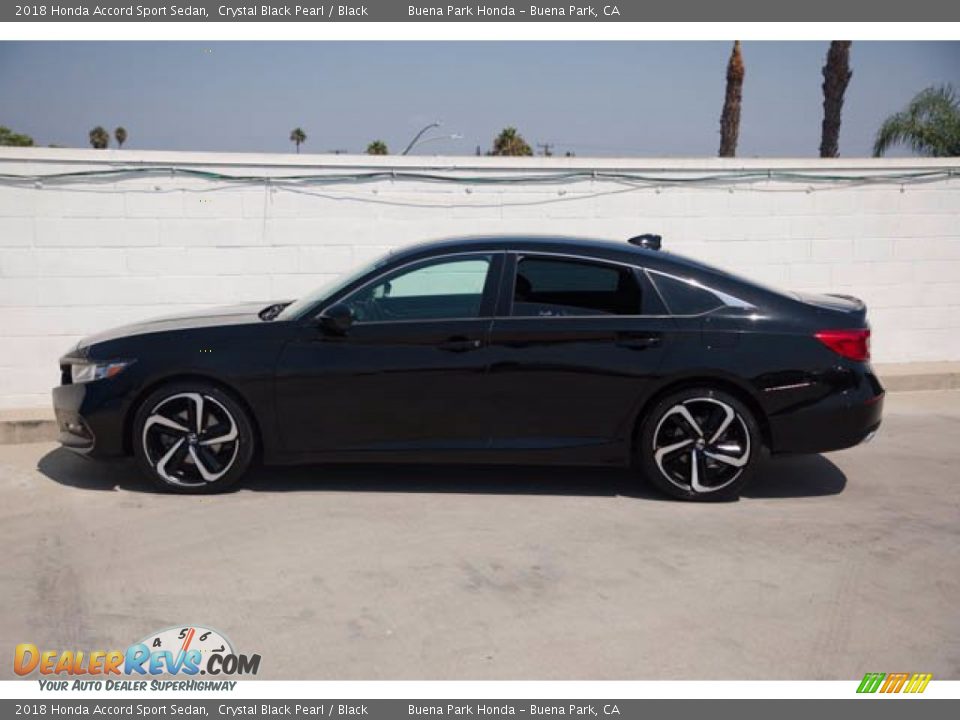 2018 Honda Accord Sport Sedan Crystal Black Pearl / Black Photo #8