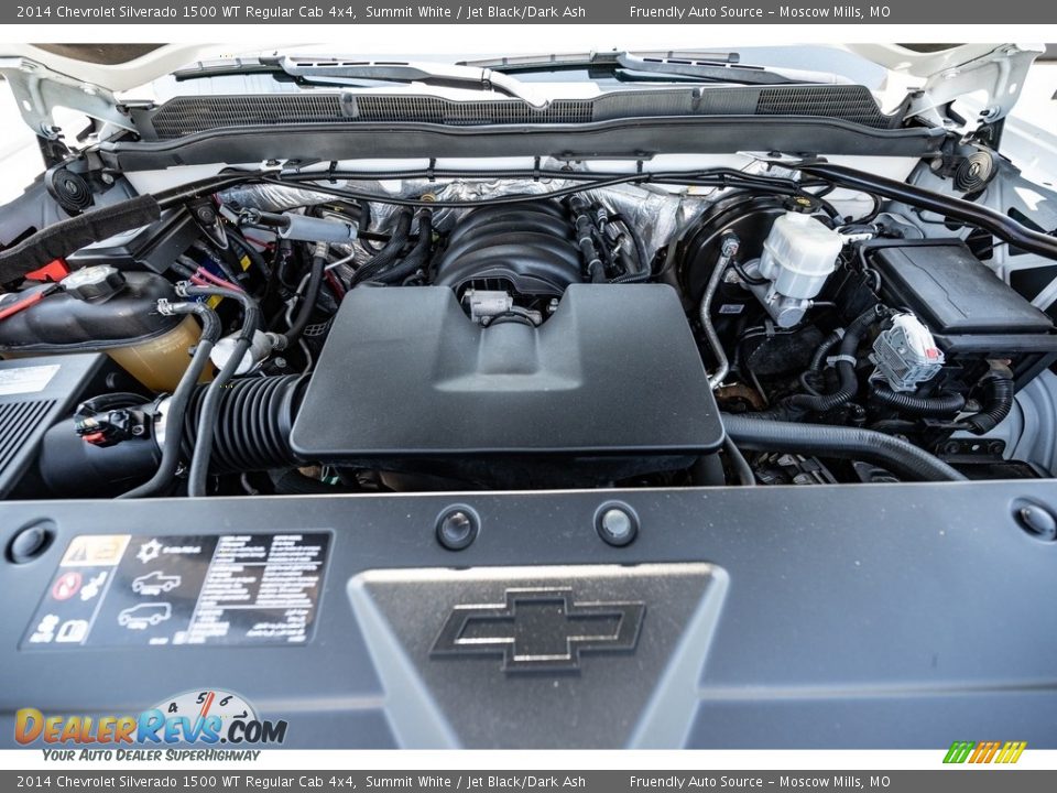 2014 Chevrolet Silverado 1500 WT Regular Cab 4x4 Summit White / Jet Black/Dark Ash Photo #17