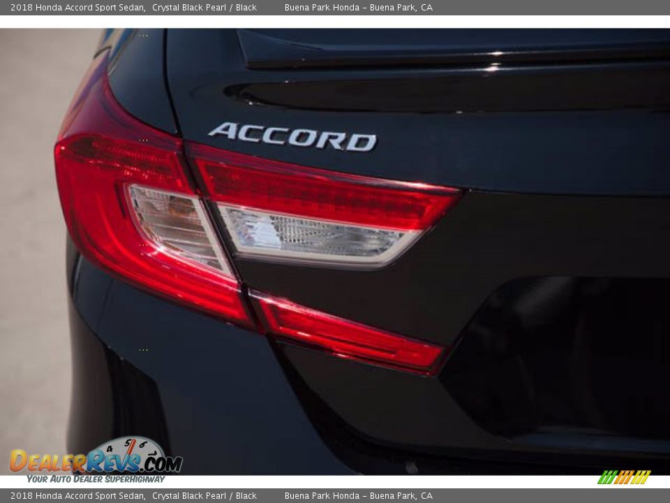 2018 Honda Accord Sport Sedan Crystal Black Pearl / Black Photo #10