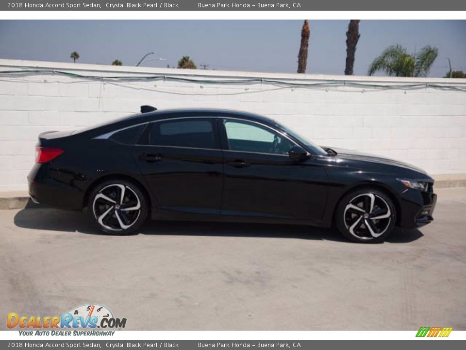 2018 Honda Accord Sport Sedan Crystal Black Pearl / Black Photo #12