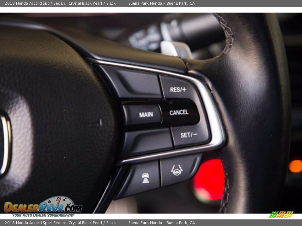 2018 Honda Accord Sport Sedan Crystal Black Pearl / Black Photo #15